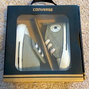 Converse Easy Slip Baby Shoes - Old Silver, Size 1